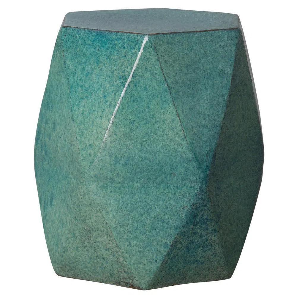 Emissary 22 in. Brilliant Matrix Ceramic Garden Stool
