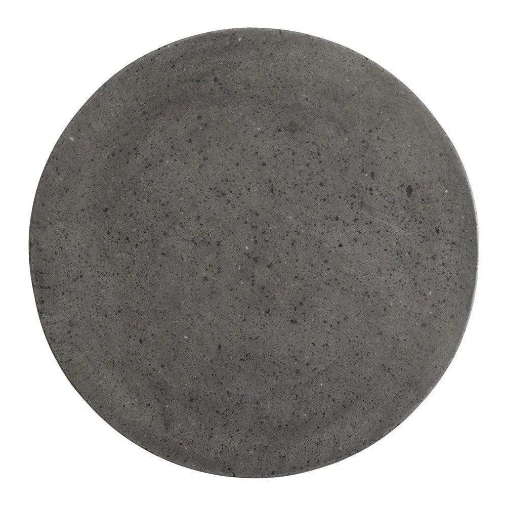 Emissary 22 in. Caemen Teardrop Terrazzo Outdoor Garden Stool