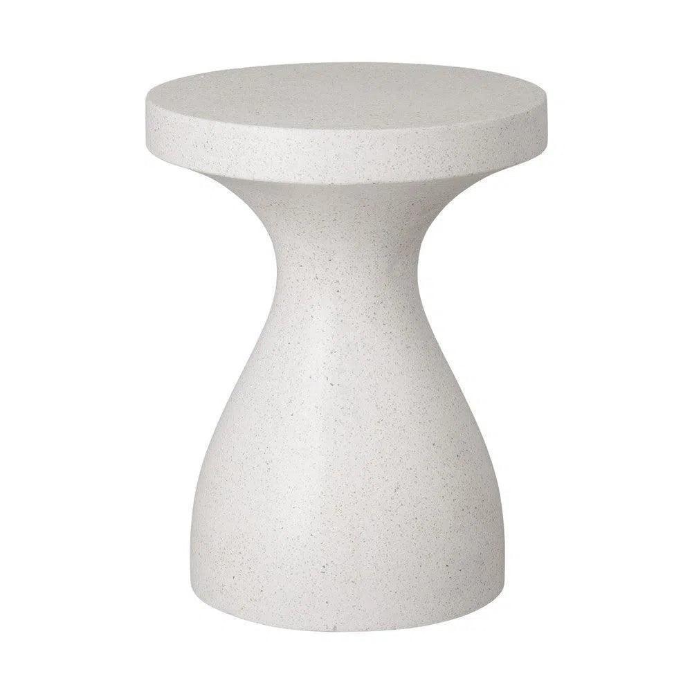Emissary 22 in. Caemen Teardrop Terrazzo Outdoor Garden Stool