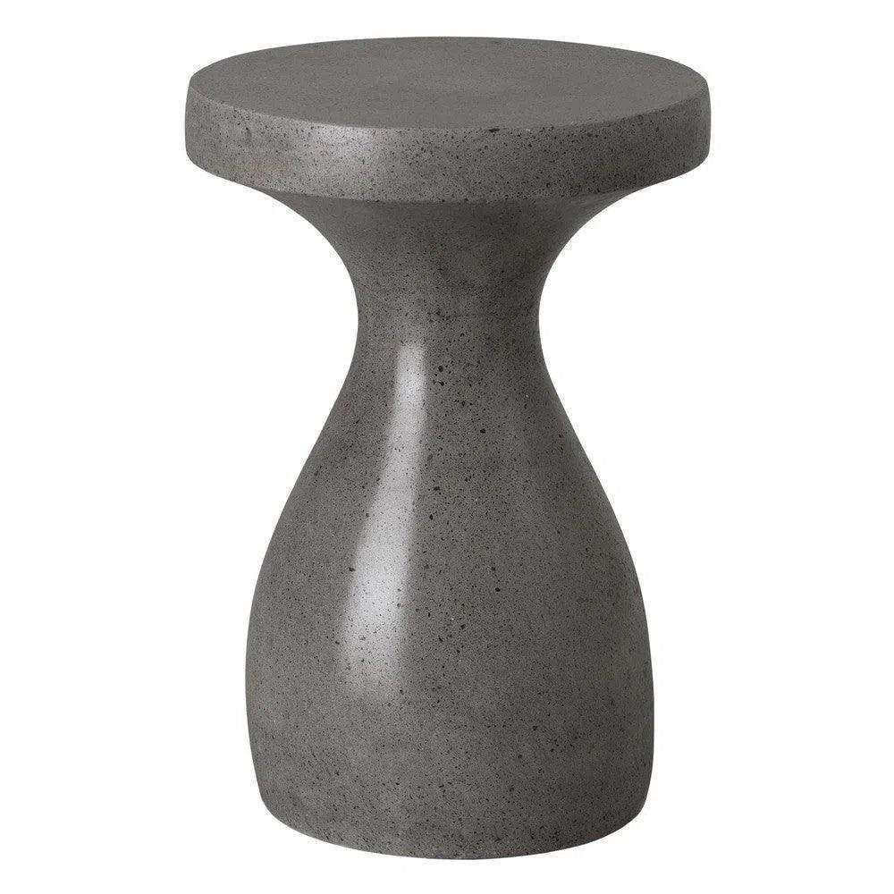 Emissary 22 in. Caemen Teardrop Terrazzo Outdoor Garden Stool