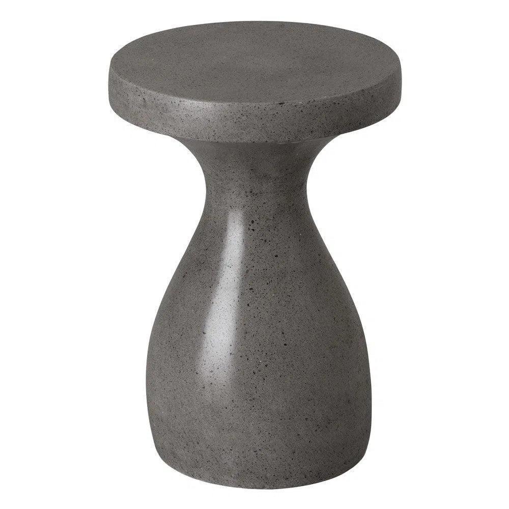 Emissary 22 in. Caemen Teardrop Terrazzo Outdoor Garden Stool