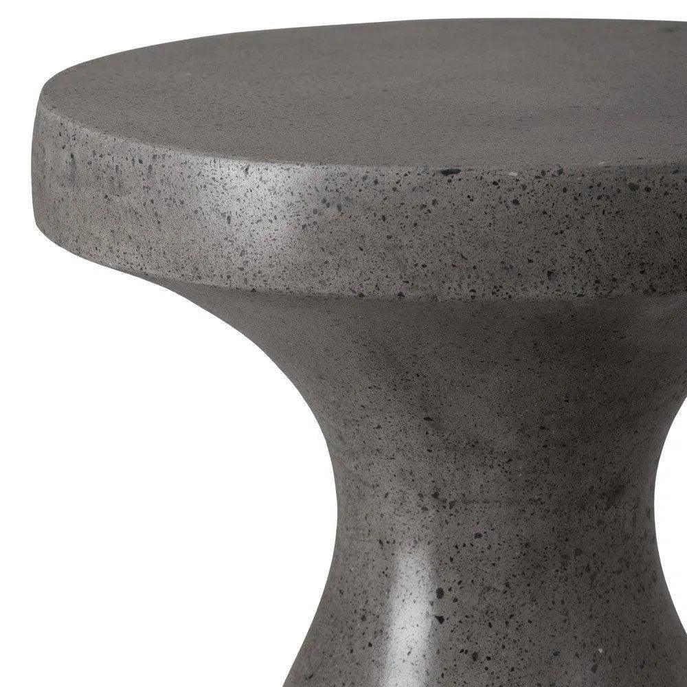 Emissary 22 in. Caemen Teardrop Terrazzo Outdoor Garden Stool