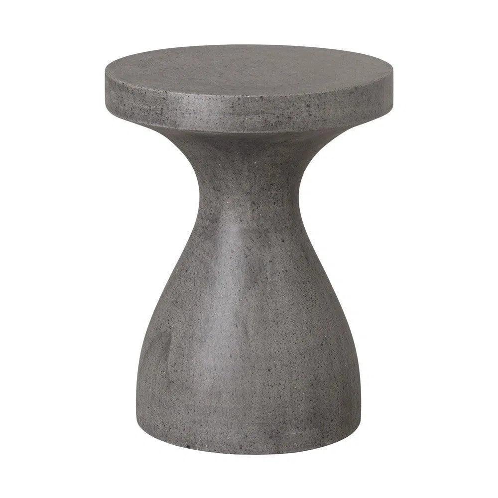 Emissary 22 in. Caemen Teardrop Terrazzo Outdoor Garden Stool