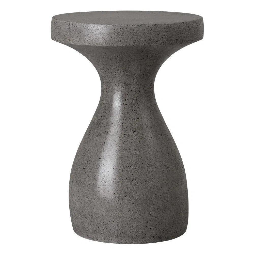 Emissary 22 in. Caemen Teardrop Terrazzo Outdoor Garden Stool