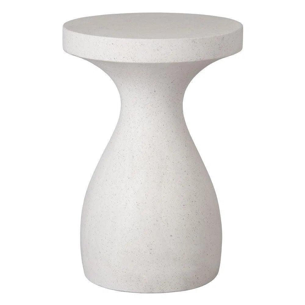 Emissary 22 in. Caemen Teardrop Terrazzo Outdoor Garden Stool