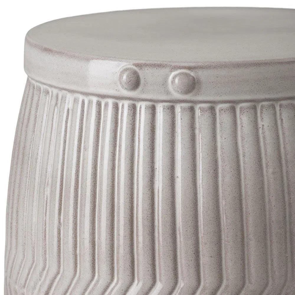 Emissary 22 in. Dolly Tub Ceramic Outdoor Garden Stool
