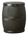 Emissary 22 in. Dolly Tub Ceramic Outdoor Garden Stool