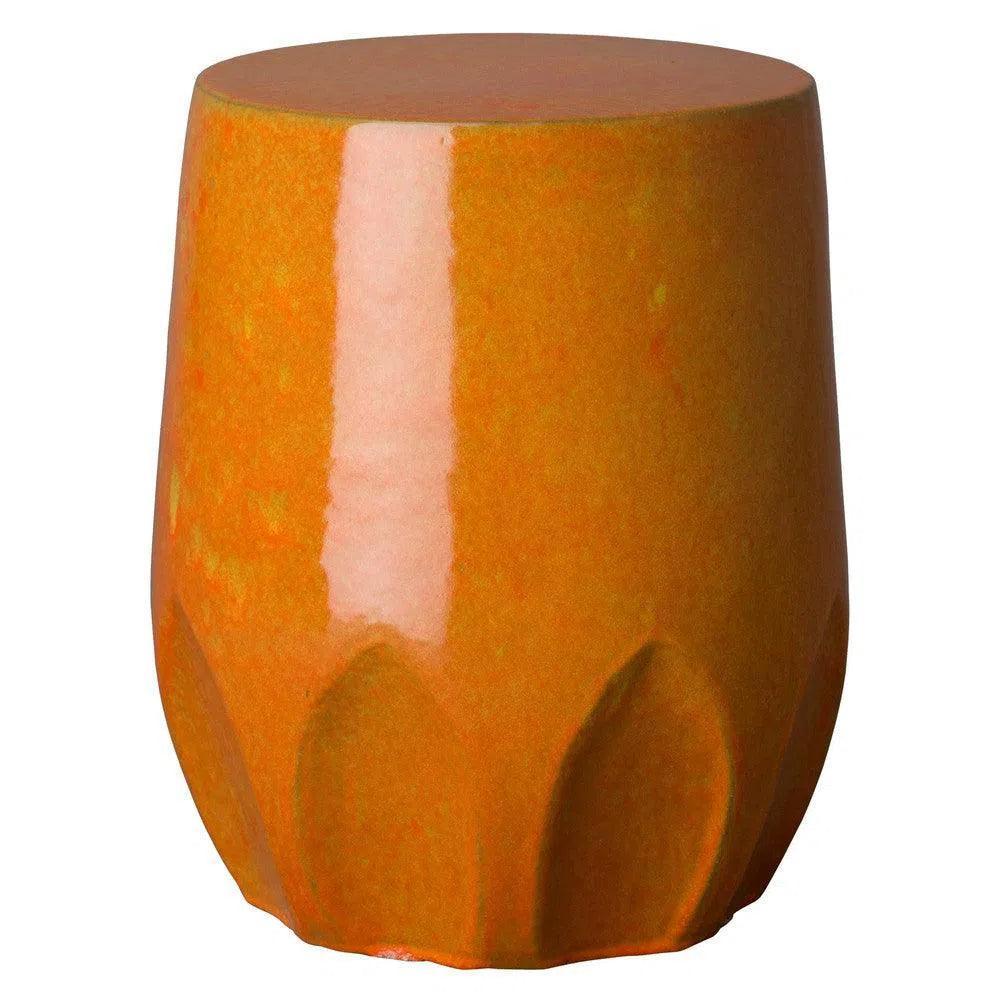 Emissary 22 in. Large Calyx Ceramic Outdoor Garden Stool