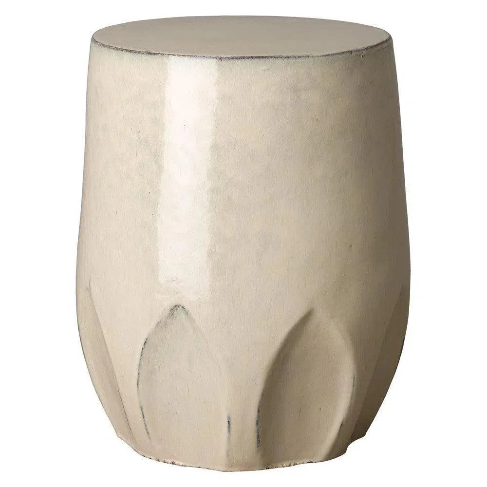 Emissary 22 in. Large Calyx Ceramic Outdoor Garden Stool