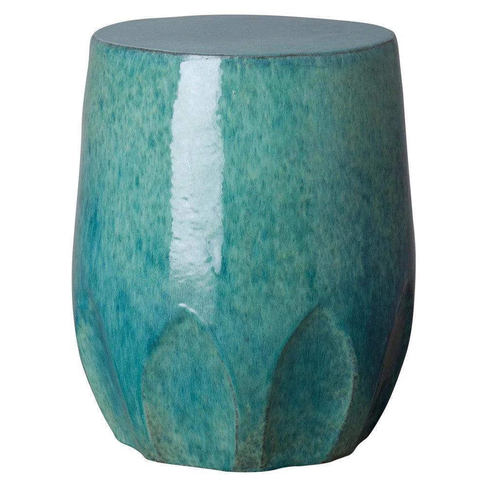 Emissary 22 in. Large Calyx Ceramic Outdoor Garden Stool