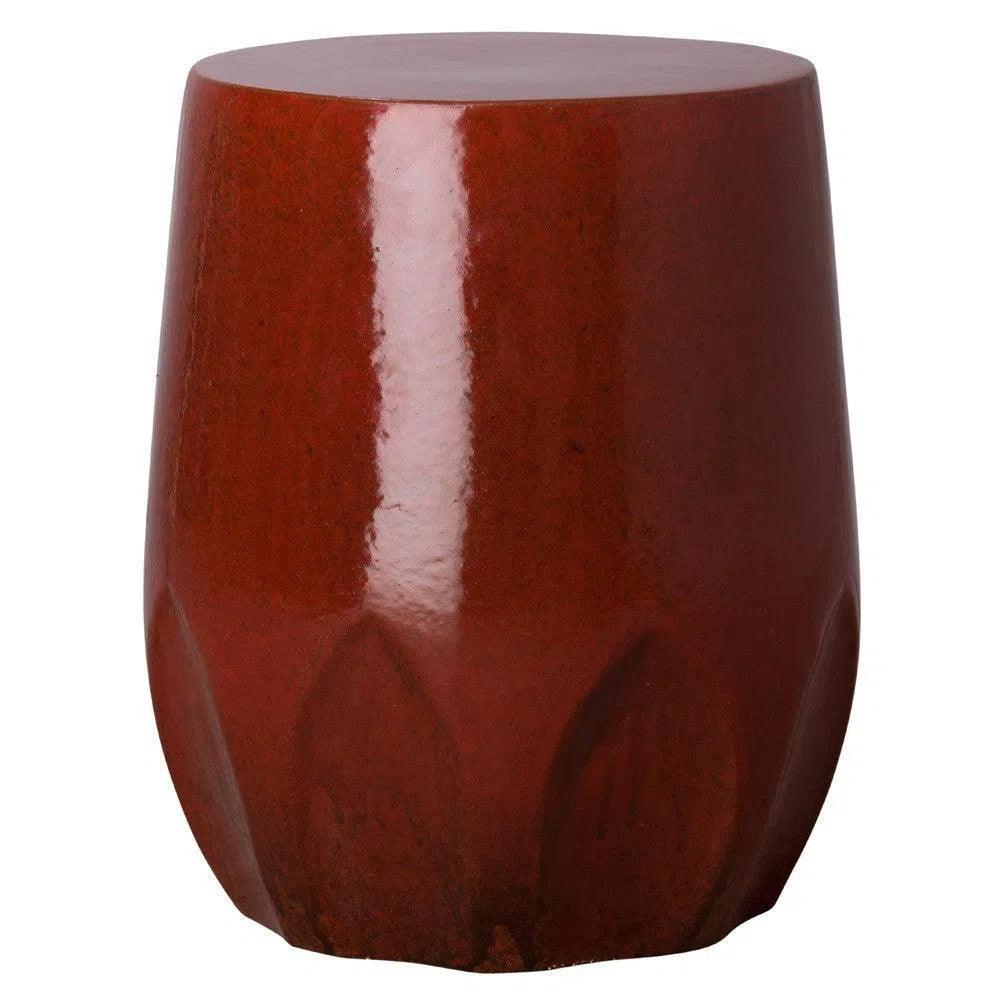 Emissary 22 in. Large Calyx Ceramic Outdoor Garden Stool