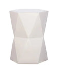 Emissary 22 in. Matrix Hexagon Outdoor Garden Stool