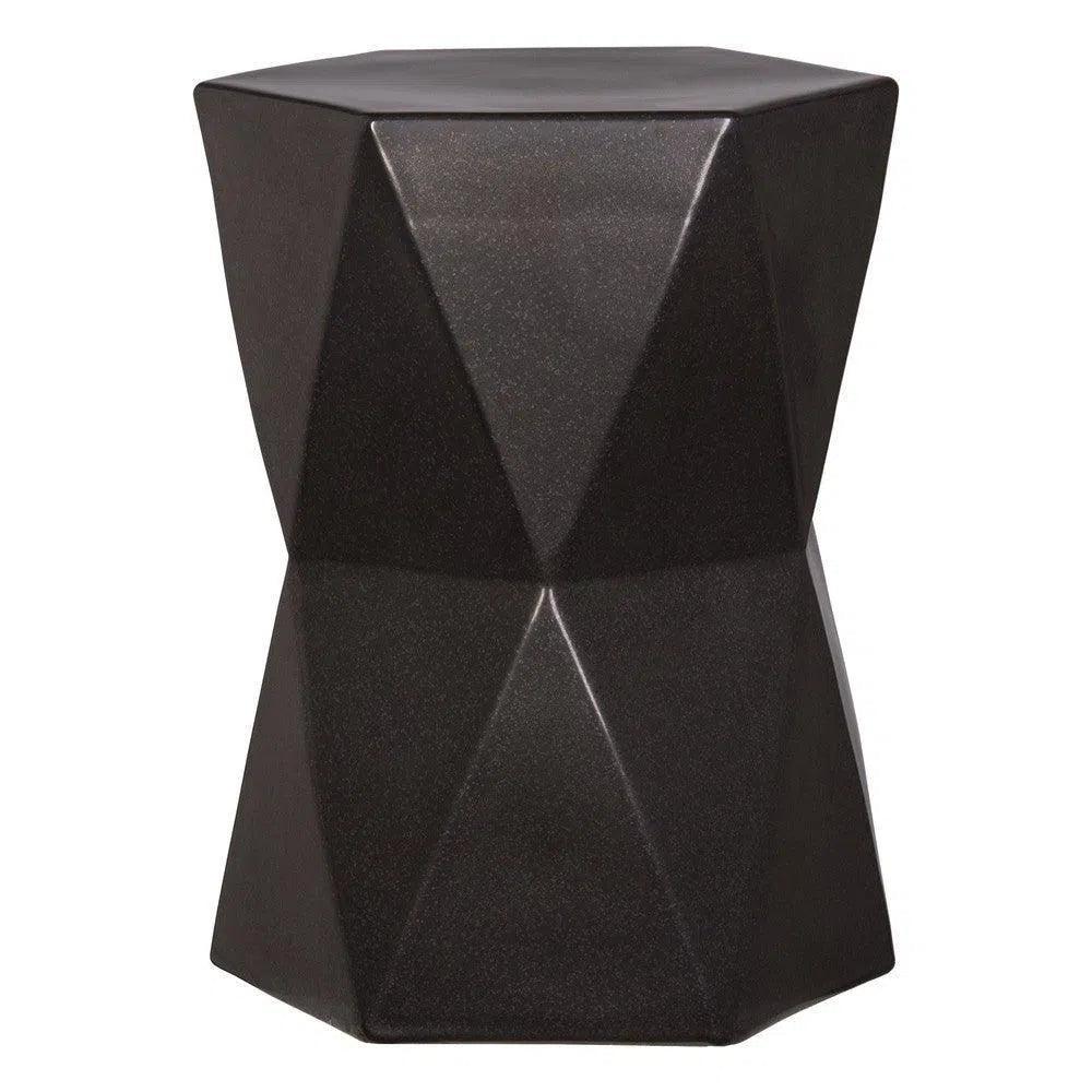 Emissary 22 in. Matrix Hexagon Outdoor Garden Stool