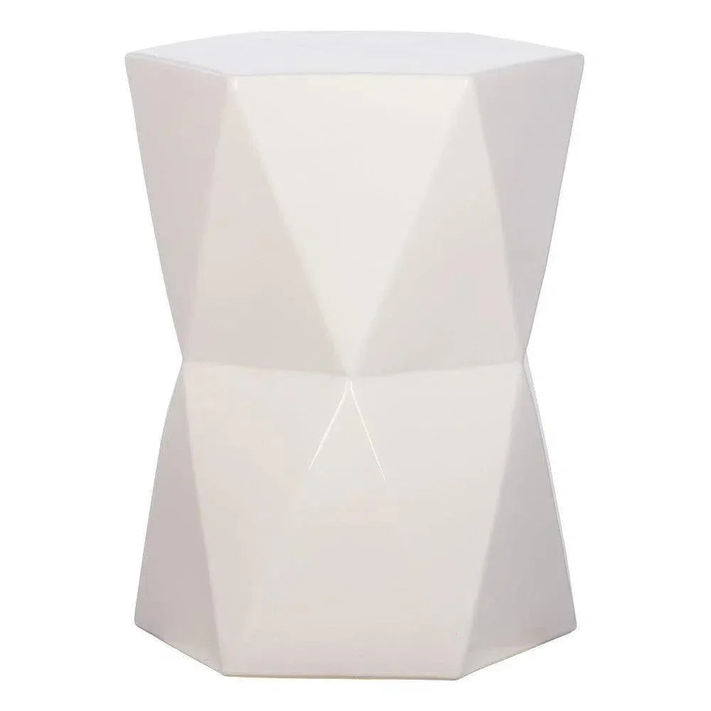 Emissary 22 in. Matrix Hexagon Outdoor Garden Stool