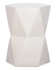 Emissary 22 in. Matrix Hexagon Outdoor Garden Stool