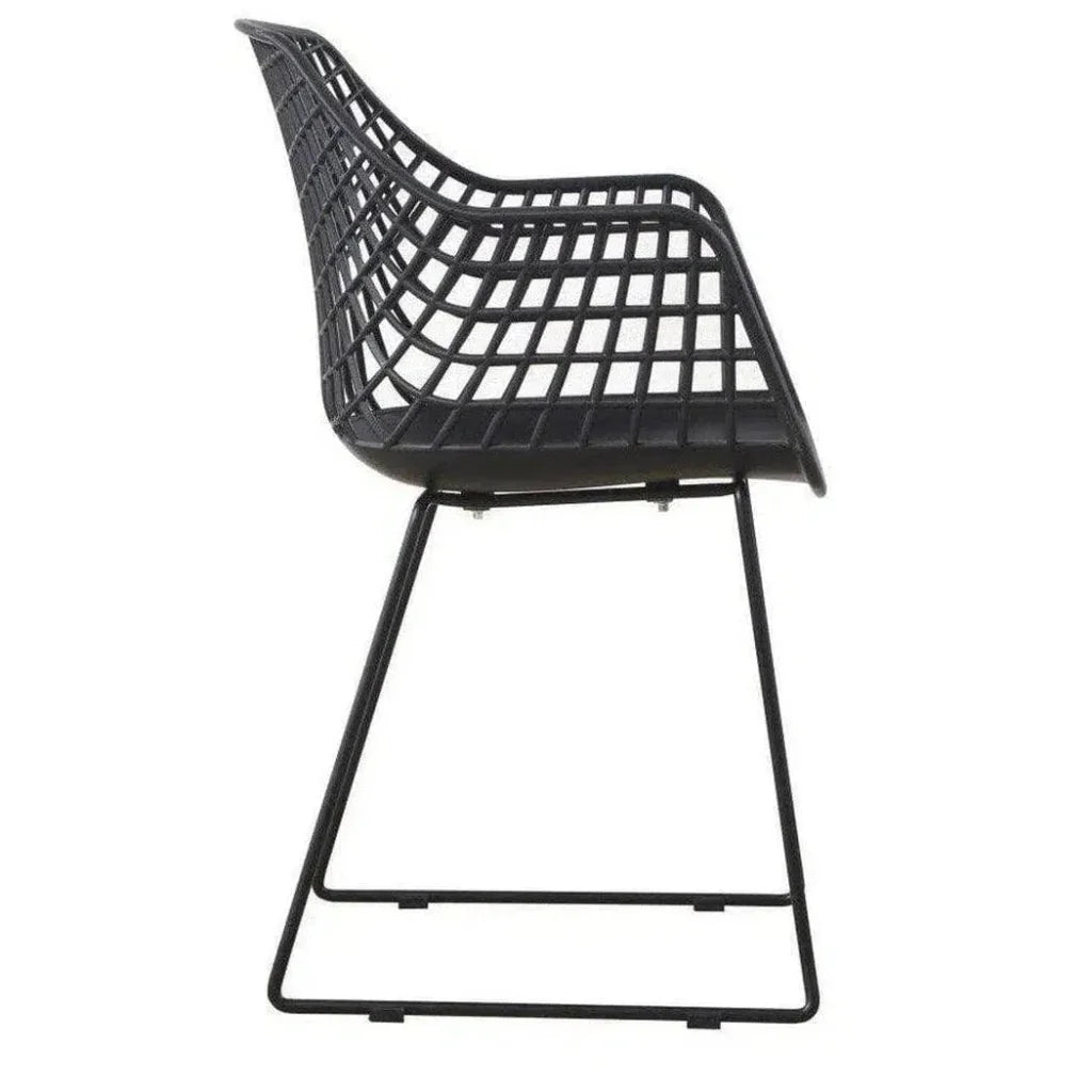22.5 Inch Chair Black Set Black Contemporary - LOOMLAN - Moe's Home - Outdoor Accent Chairs