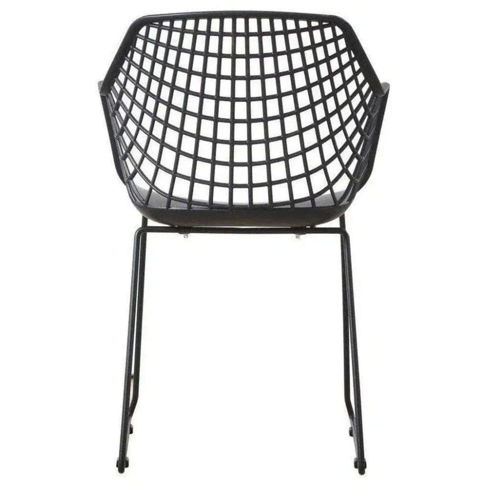 22.5 Inch Chair Black Set Black Contemporary - LOOMLAN - Moe's Home - Outdoor Accent Chairs