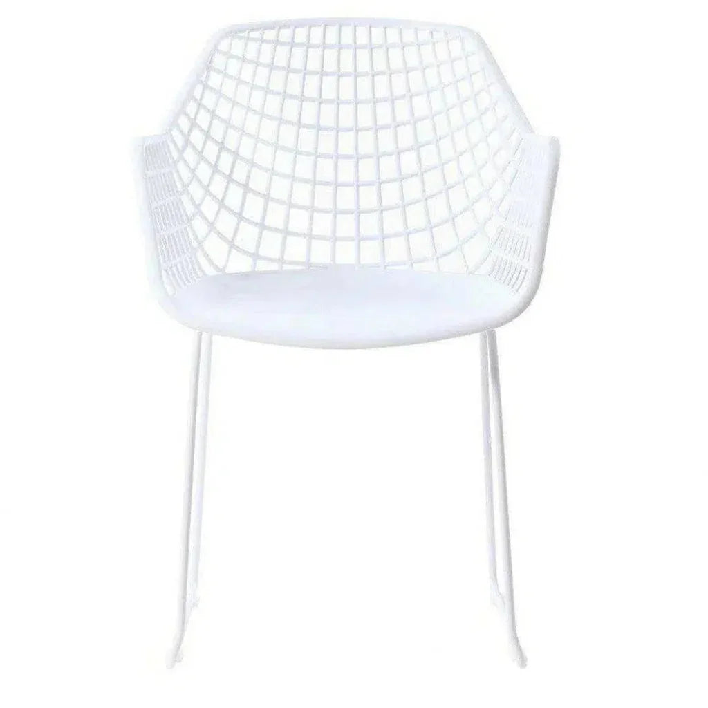 22.5 Inch Chair White Set White Contemporary - LOOMLAN - Moe's Home - Outdoor Accent Chairs