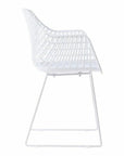 22.5 Inch Chair White Set White Contemporary - LOOMLAN - Moe's Home - Outdoor Accent Chairs
