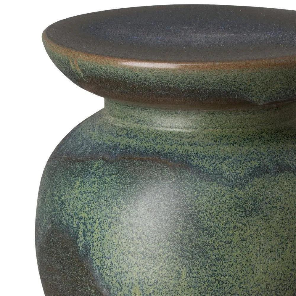 Emissary 23 in. Ceramic Outdoor Garden Stool