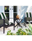 23" Slat Marine Grade Polymer Round End Table - LOOMLAN - Telescope - Outdoor Side Tables