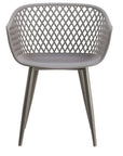 23.5 Inch Outdoor Chair Grey (Set of 2) Grey Contemporary Outdoor Accent Chairs LOOMLAN By Moe's Home