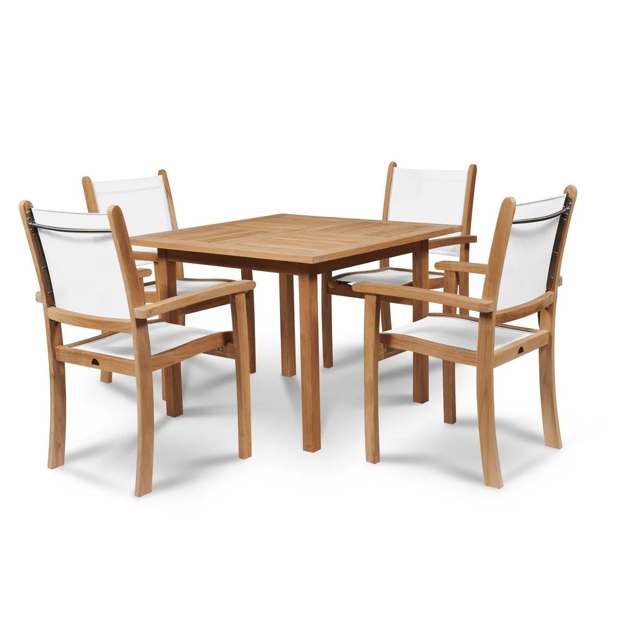 Pearl Stacking Teak Outdoor Dining Armchair 4PC -- view 17