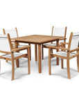 Pearl Stacking Teak Outdoor Dining Armchair 4PC -- view 17