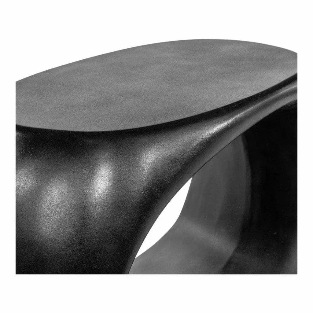 26.75 Inch Outdoor Stool Black Contemporary - LOOMLAN - Moe's Home - Garden Stools