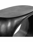26.75 Inch Outdoor Stool Black Contemporary-Garden Stools-Moe's Home-LOOMLAN