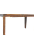 Teak Butterfly Leaf Umbrella Outdoor Dining Table-Outdoor Dining Tables-Lloyd Flanders-LOOMLAN