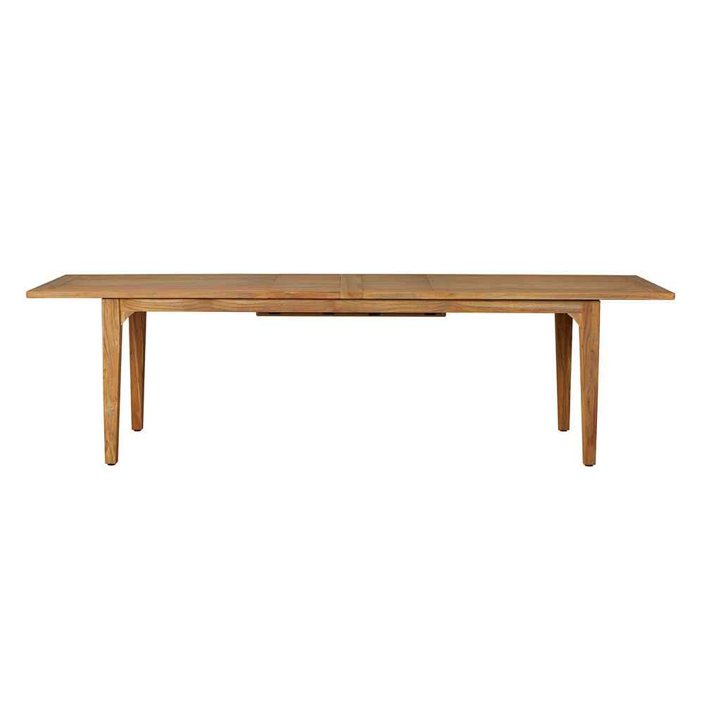 Teak Double Butterfly Leaf Outdoor Dining Table-Outdoor Dining Tables-Lloyd Flanders-LOOMLAN