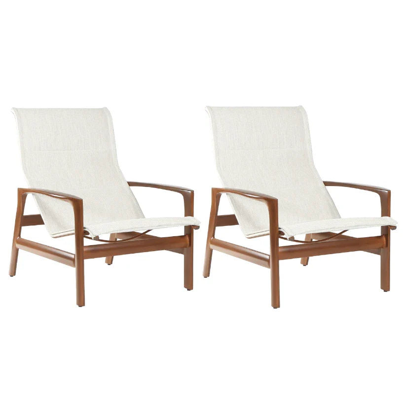 Castelle Berkeley Padded Sling Lounge Chair Set