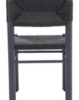 Iska Aluminum Black Armless Dining Chair (Set of 2)