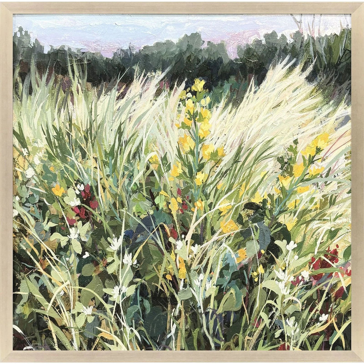 Paragon Memory of This Wood Frame Green Canvas Art