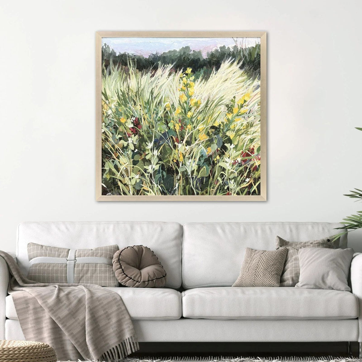Paragon Memory of This Wood Frame Green Canvas Art