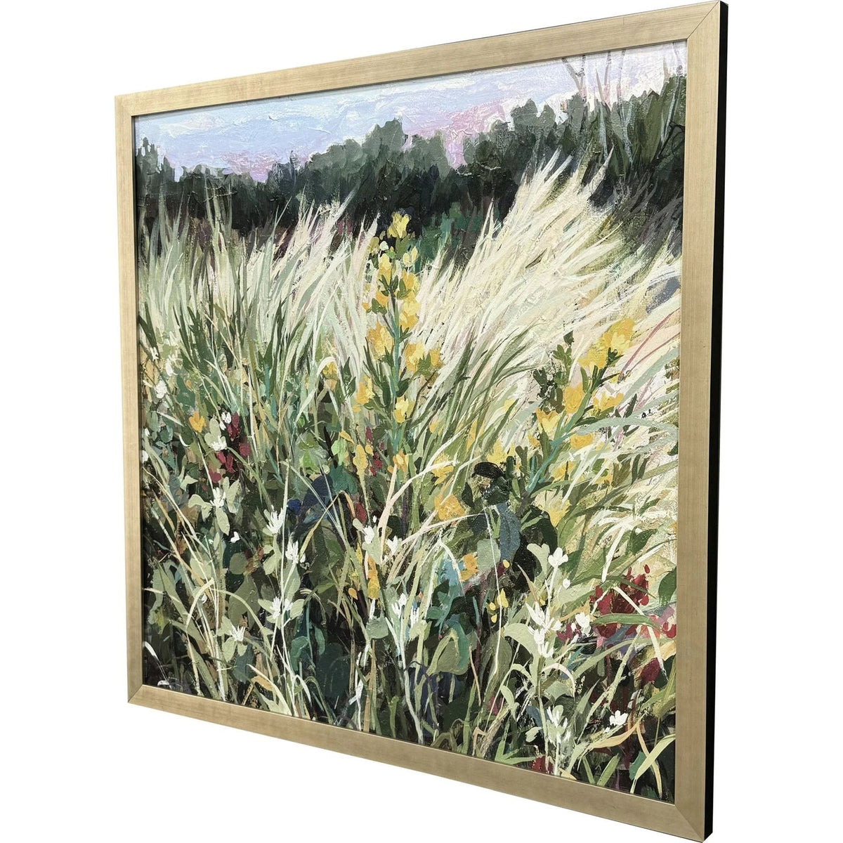 Paragon Memory of This Wood Frame Green Canvas Art