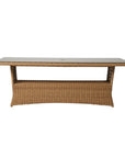 Magnolia Rectangular Umbrella Outdoor Dining Table-Outdoor Dining Tables-Lloyd Flanders-LOOMLAN