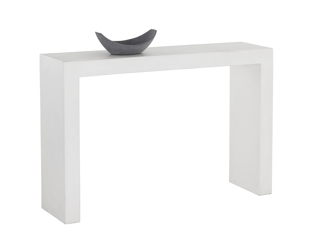 Axle Concrete Outdoor Rectangular Console Table