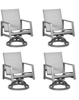 Castelle Prism Sling Swivel Rocking Dining Chair