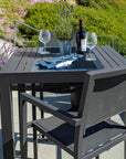 Vegas Aluminum Made Sling Outdoor Barstool