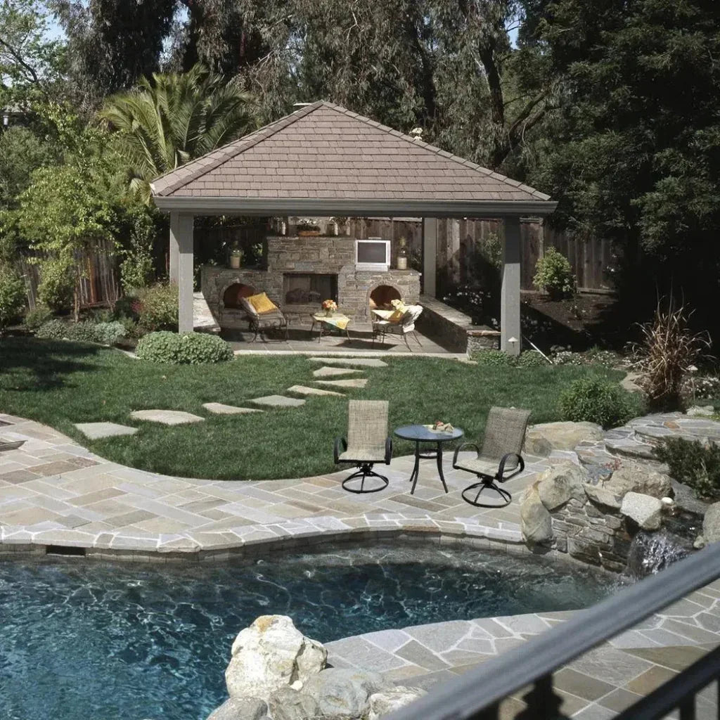 3PC Earth Brown Outdoor Bistro Set for 2 Swivel Chairs - LOOMLAN - LOOMLAN - Outdoor Bistro Sets