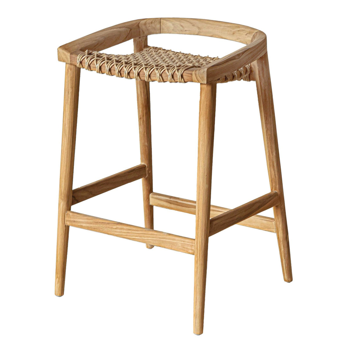Artesia Azur Wooden Patio Counter Stool