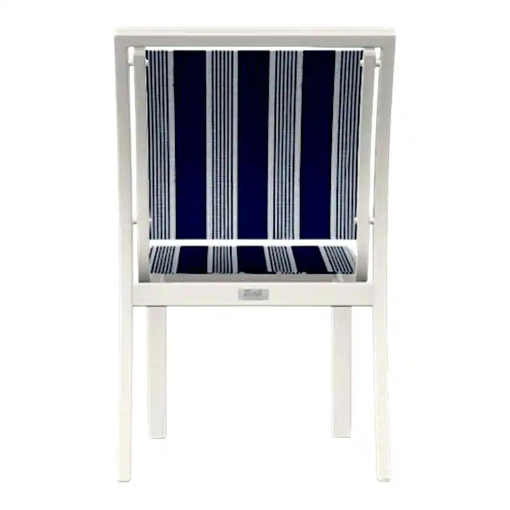 Bazza Sling Stacking Armless Outdoor Cafe Chair -- view 6