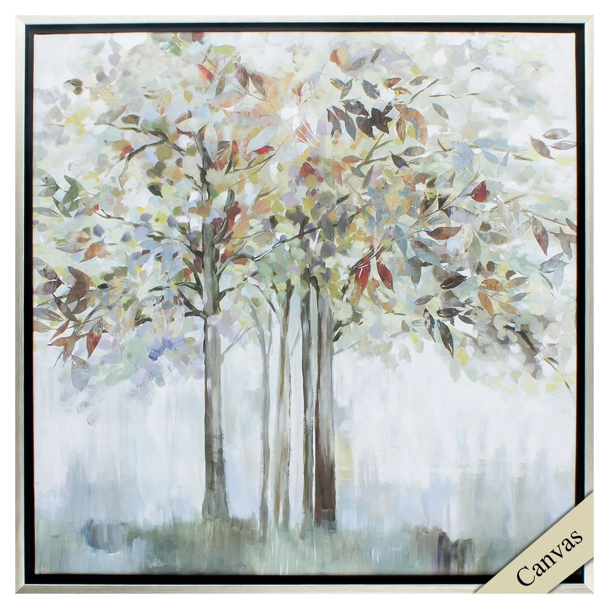 Paragon Colorful Tree Green Canvas Art