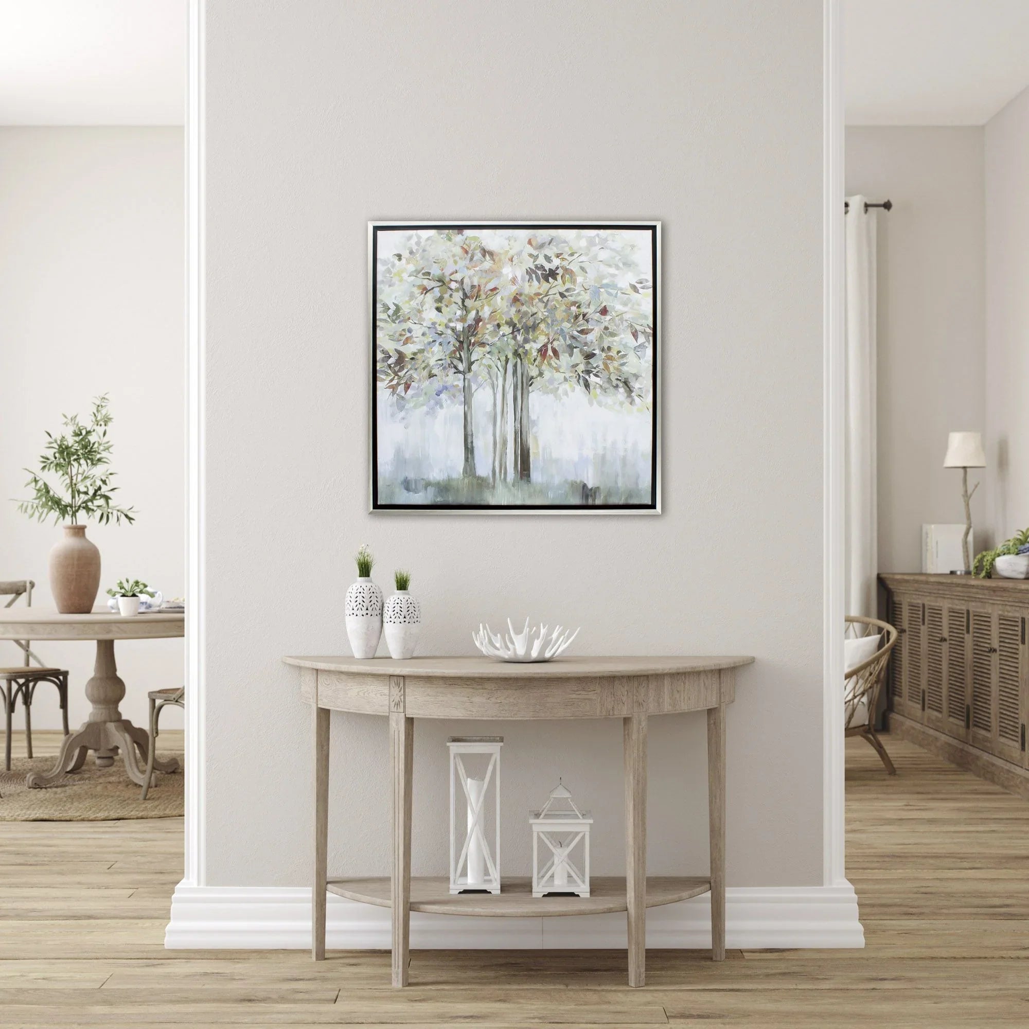 Paragon Colorful Tree Green Canvas Art