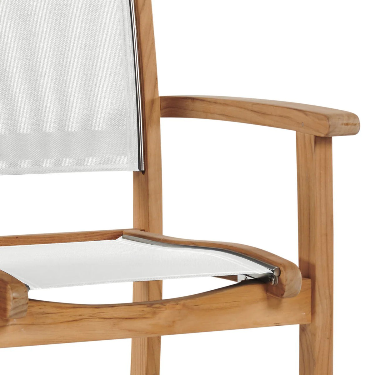 Pearl Stacking Teak Outdoor Dining Armchair 4PC -- view 19