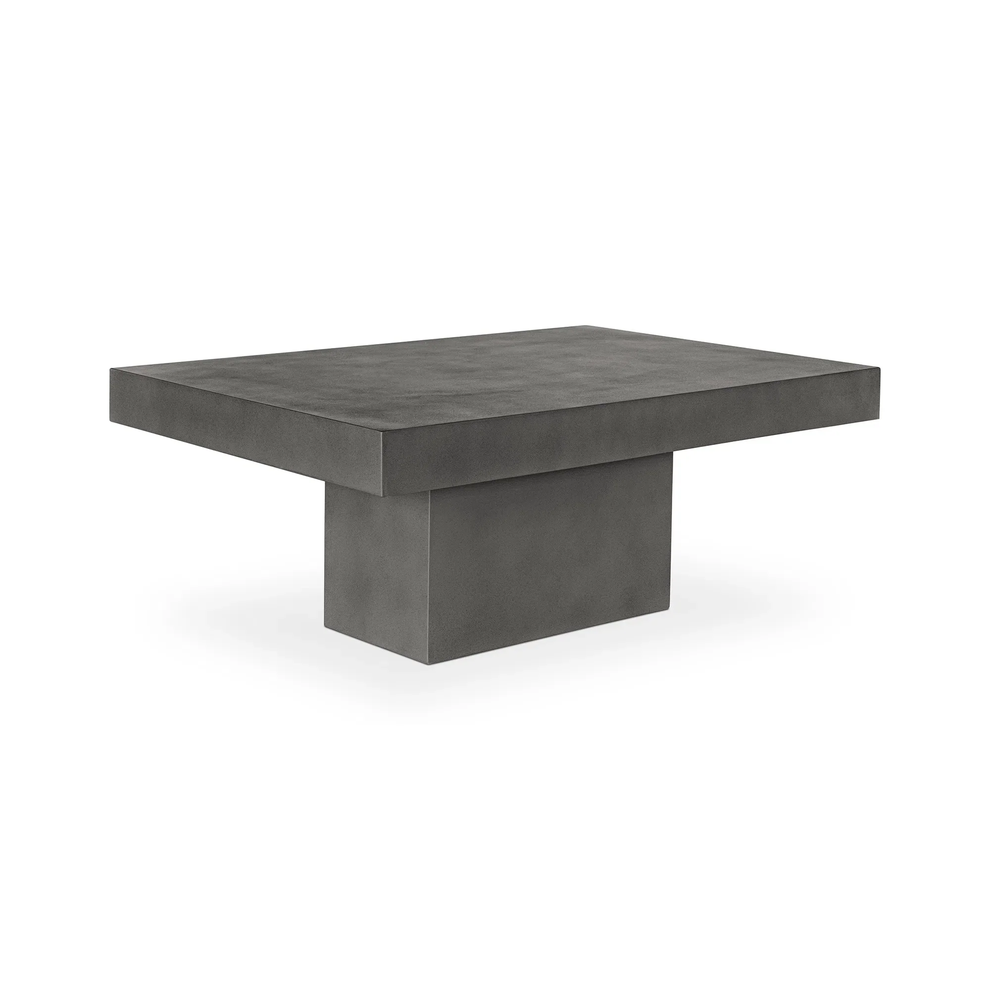 47 Inch Outdoor Coffee Table Grey Contemporary-Outdoor Coffee Tables-Moe's Home-LOOMLAN