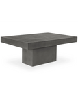 47 Inch Outdoor Coffee Table Grey Contemporary-Outdoor Coffee Tables-Moe's Home-LOOMLAN