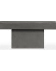 47 in Outdoor Coffee Table Grey Contemporary-Outdoor Coffee Tables-Moe's Home-LOOMLAN